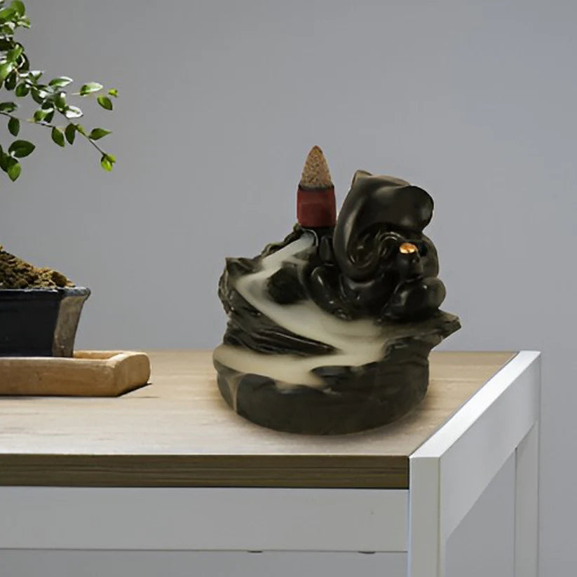 Ganesha Smoke Fountain - Serene Backflow Incense Burner