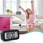 Digital Lcd Alarm Clock With Backlight (1 Pc)