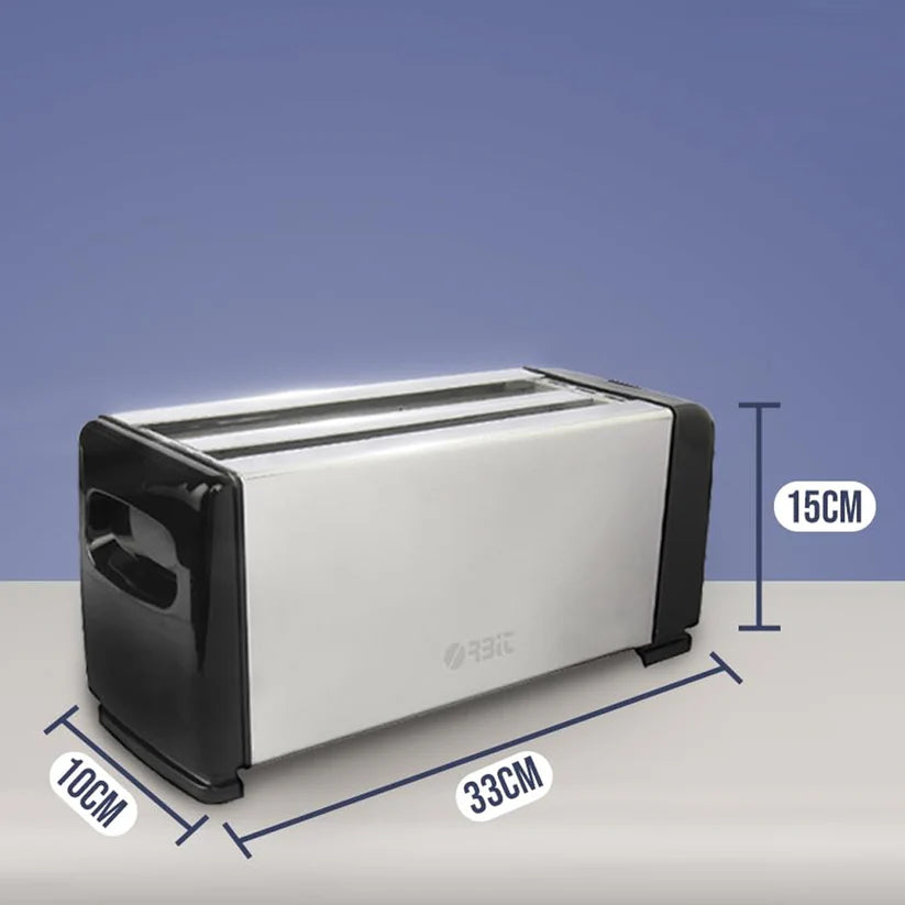 Pop-Up Toaster 1200W – 4-Slice Adjustable Browning Stainless Steel