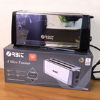 Pop-Up Toaster 1200W – 4-Slice Adjustable Browning Stainless Steel