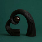 Modern Abstract Spiral Sculpture – Elegant Tabletop Decor for Home & Office