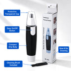 Ear & Nose Hair Trimmer – Painless, Battery-Operated | Calm & Curl