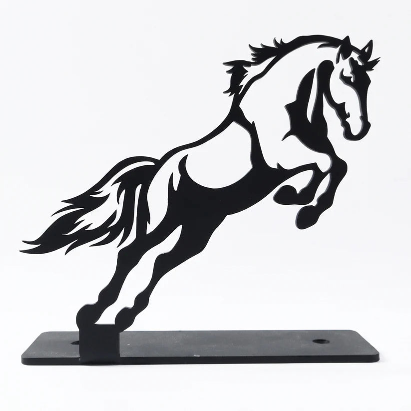 Metal Horse Sculpture – Modern Desk Decor for Sophistication