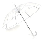 Transparent Dome Umbrella – Windproof with Comfortable Curved Handle