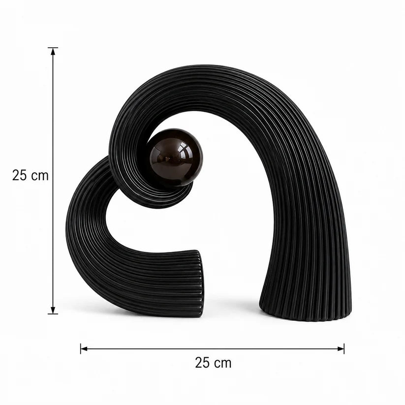 Modern Abstract Spiral Sculpture – Elegant Tabletop Decor for Home & Office