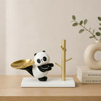 Panda Key Holder Tray – Decorative Resin Organizer Stand