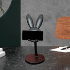 ute Bunny Phone Stand Angle Height Adjustable Phone Stand For Desk Kawaii Phone Holder Desk Accessories Easter Bunny Gifts Favor For Girl Boys Accessories For Phone Tablet Easter Gifts Favors