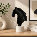 Modern Horse Head Statue – Elegant Home & Office Decor