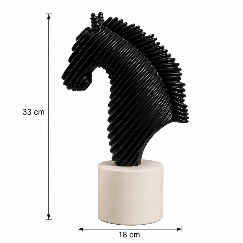 Modern Horse Head Statue – Elegant Home & Office Decor