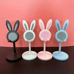 ute Bunny Phone Stand Angle Height Adjustable Phone Stand For Desk Kawaii Phone Holder Desk Accessories Easter Bunny Gifts Favor For Girl Boys Accessories For Phone Tablet Easter Gifts Favors