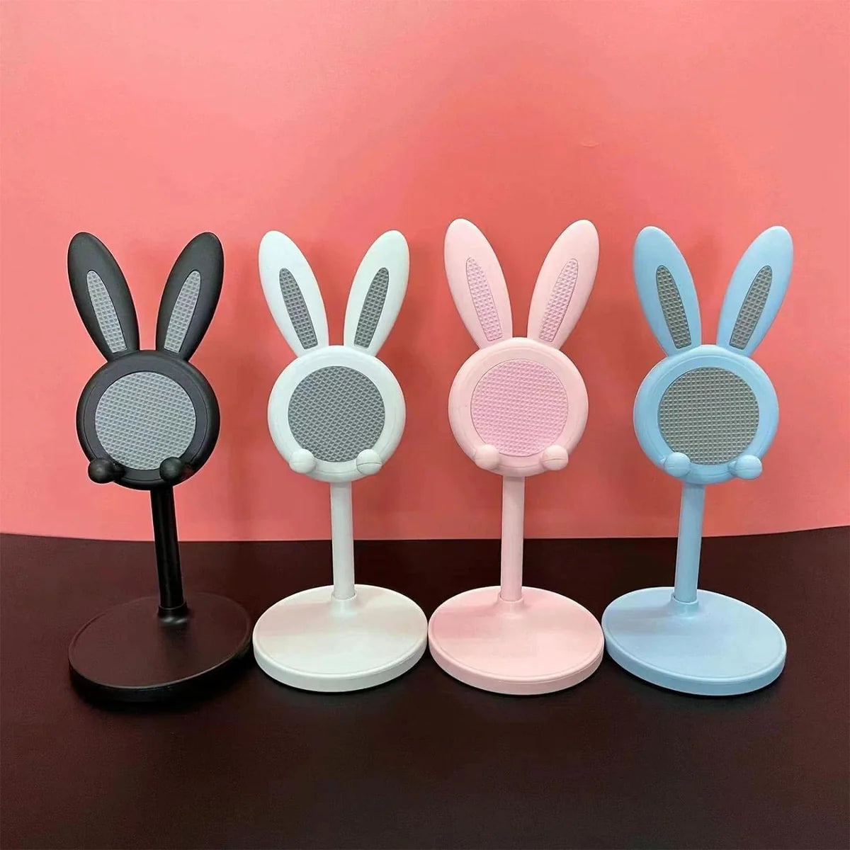 ute Bunny Phone Stand Angle Height Adjustable Phone Stand For Desk Kawaii Phone Holder Desk Accessories Easter Bunny Gifts Favor For Girl Boys Accessories For Phone Tablet Easter Gifts Favors